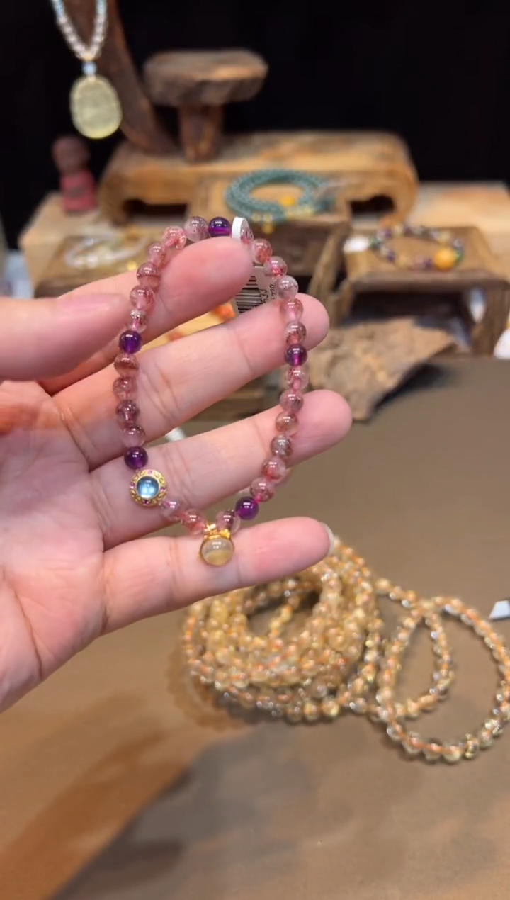 水晶手链未镶嵌手饰@@F4533