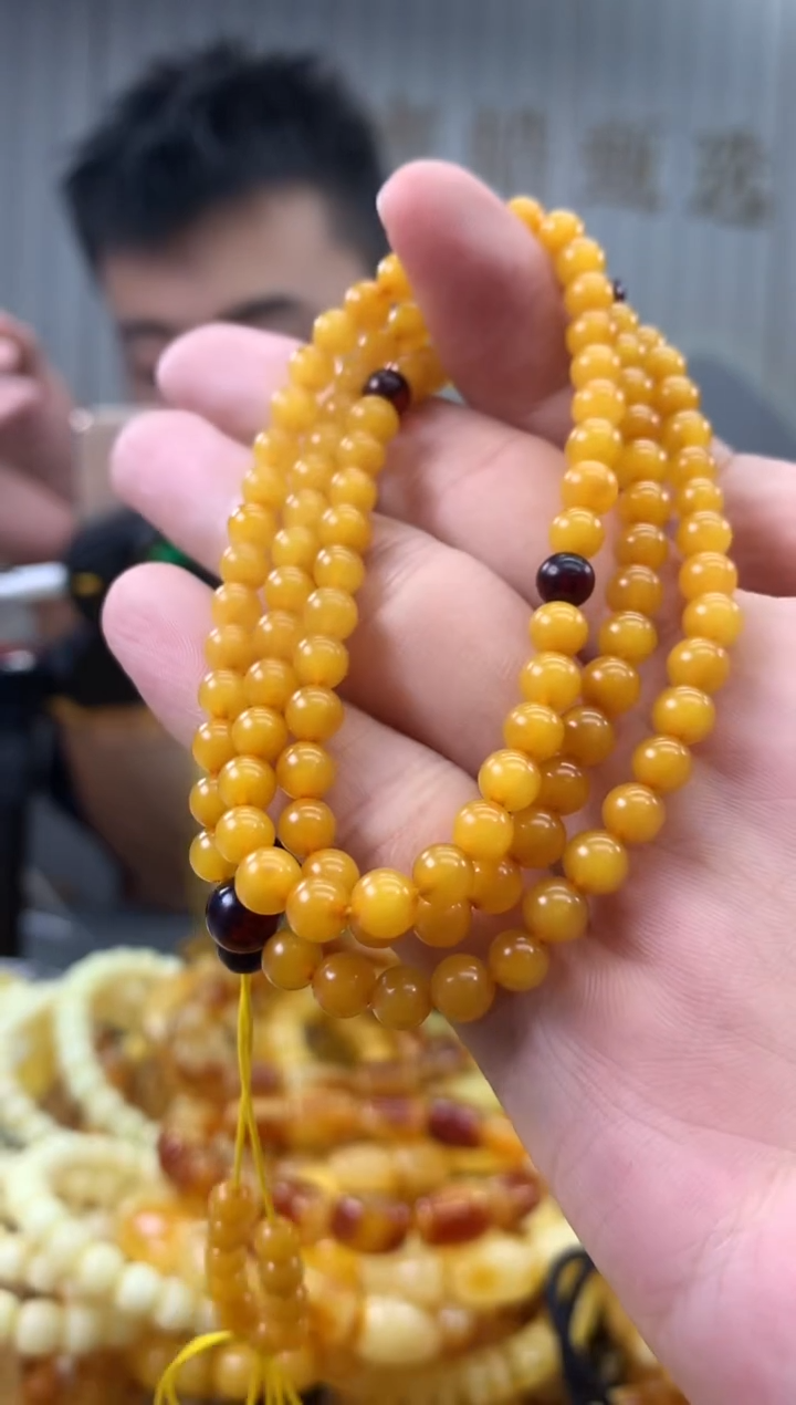 未镶嵌蜜蜡裸石链子多样性发其一