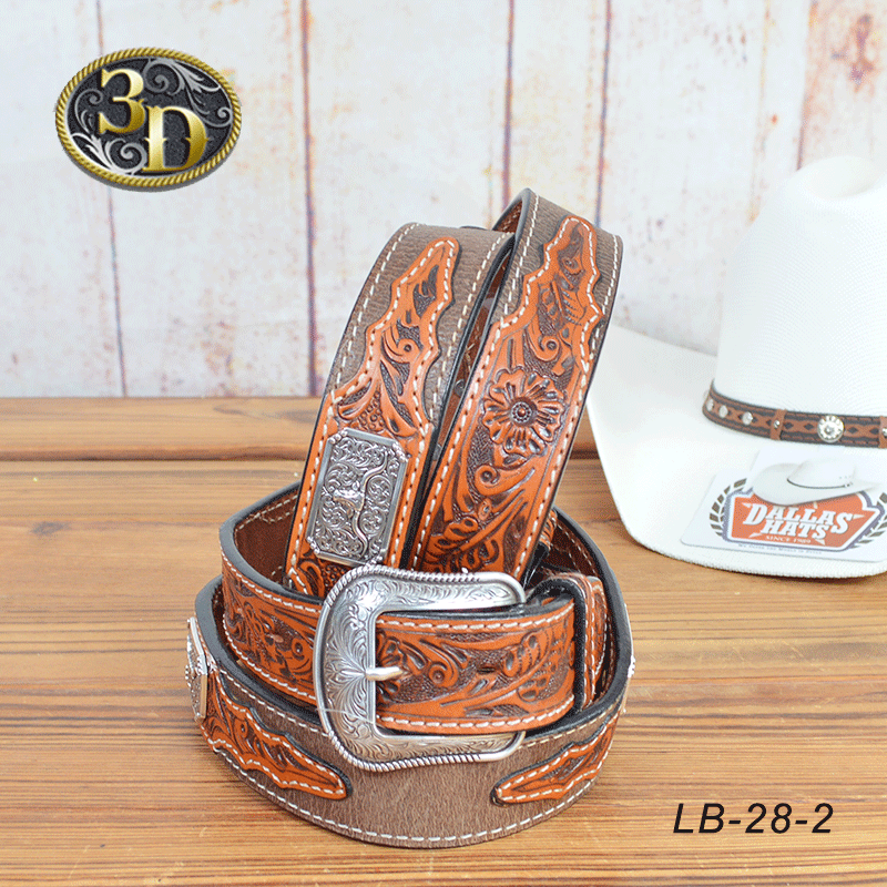 美国进口3D骑马马术西部 男款牛仔腰带 马术用品