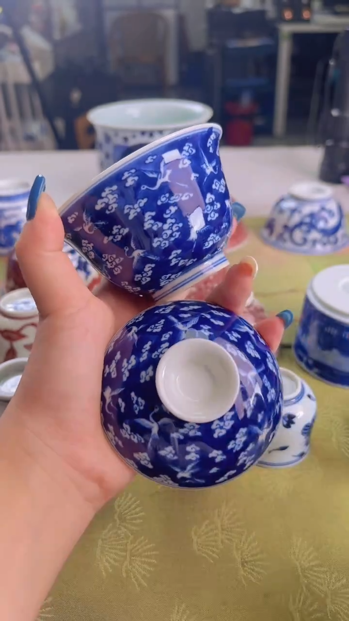 瓷片景德镇毛仔柴窑杯