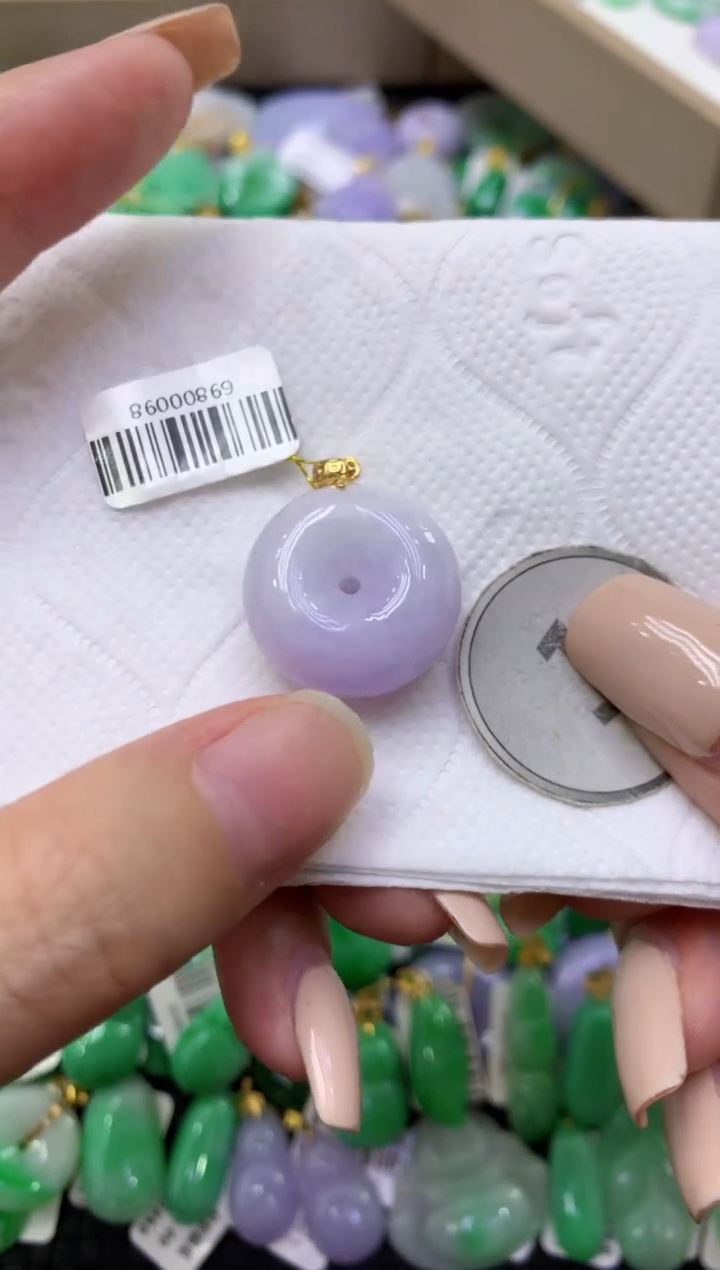 颈饰未镶嵌翡翠天然缅甸翡翠A货