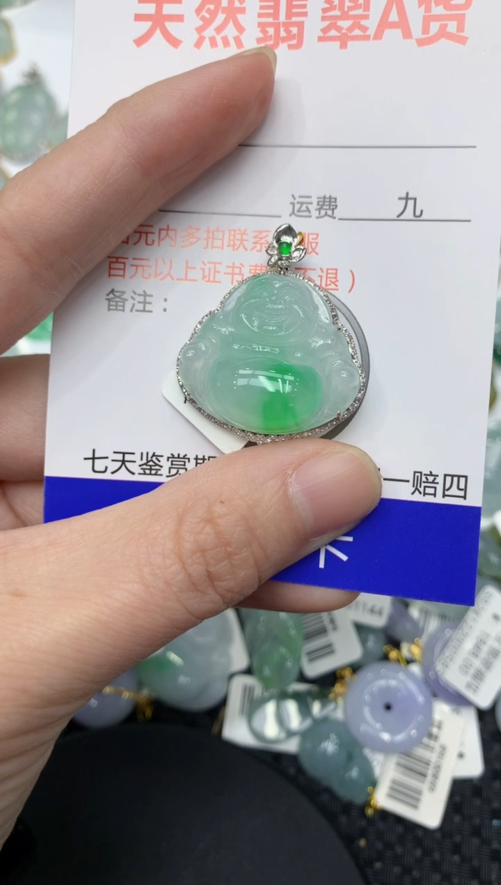 【闪购商品】翡翠颈饰18K金镶嵌11111111