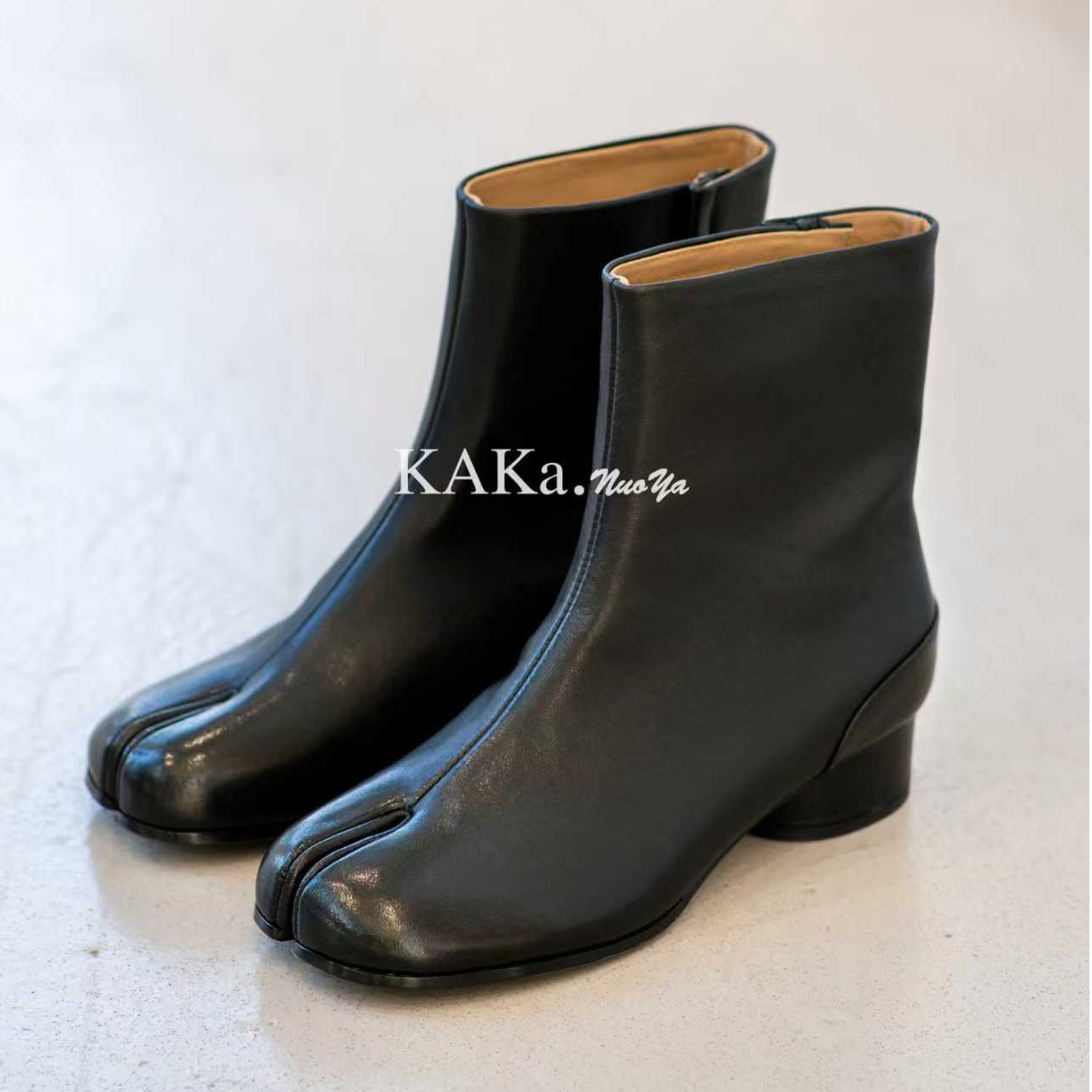 KAKA NUOYA卡卡诺亚  2579    极简羊皮侧扣分指靴dy