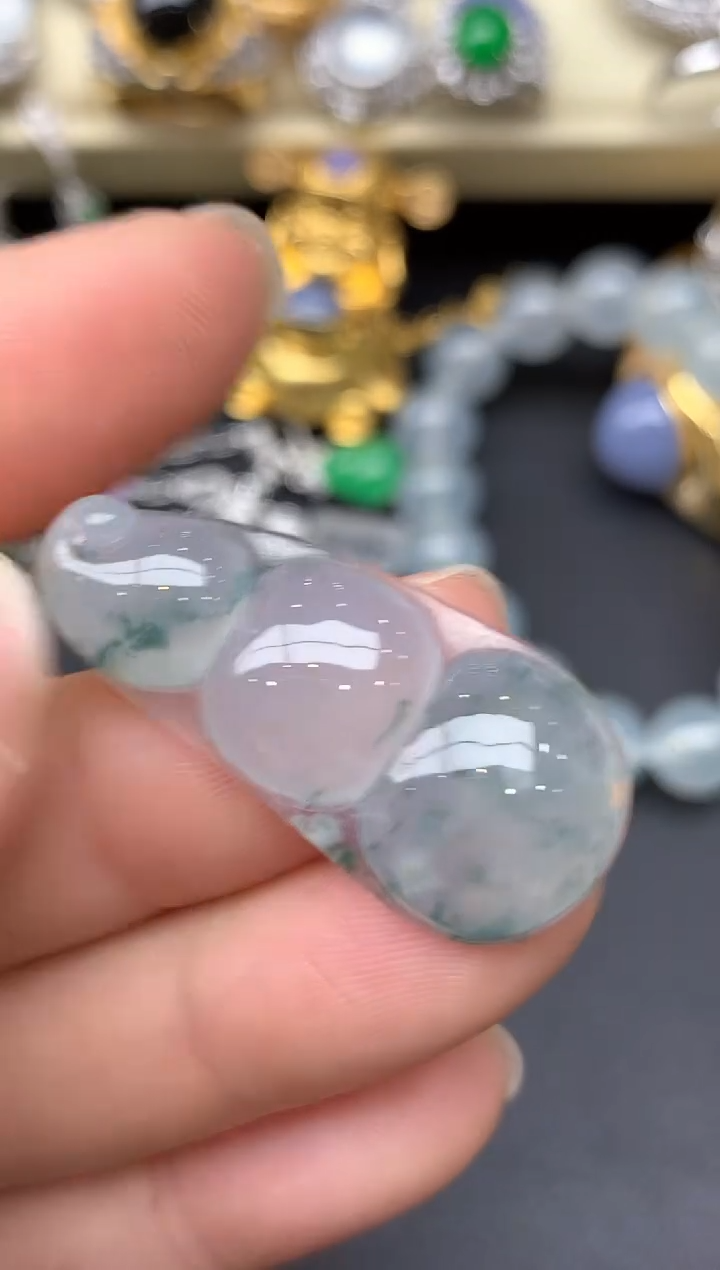 颈饰未镶嵌翡翠108-雪姐翡翠天天见