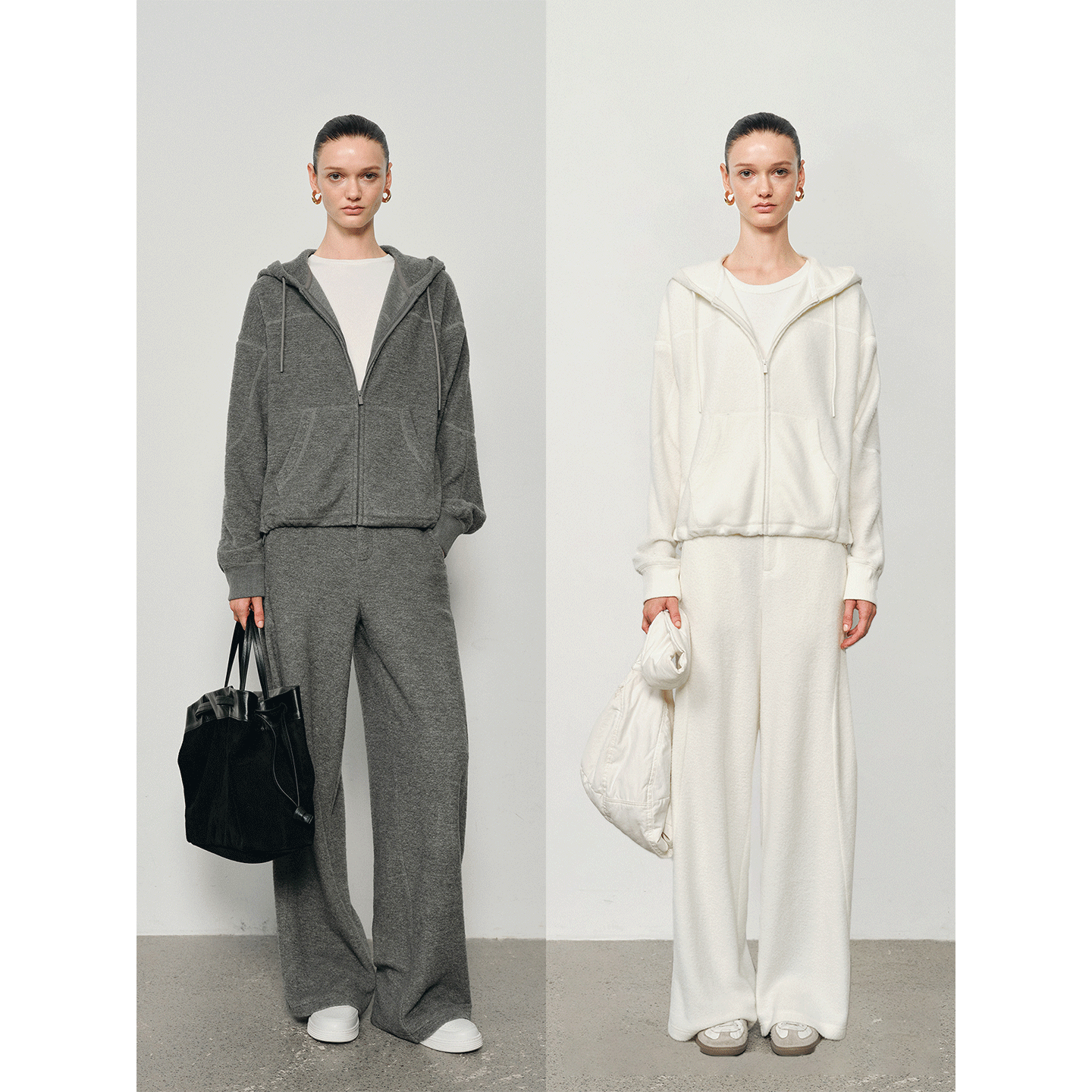 CHIC JANE池简专柜同款西域摇粒系列可机爆好穿连帽卫衣卫裤