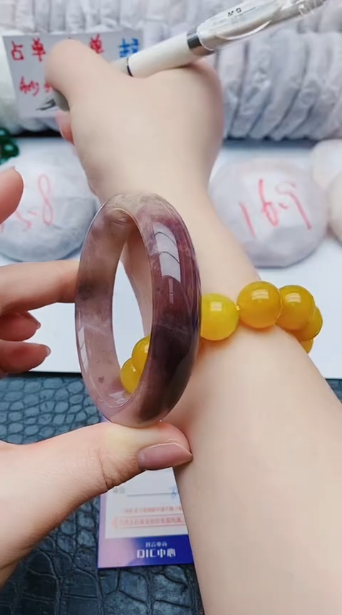 未镶嵌手镯石英质玉z156+60-61