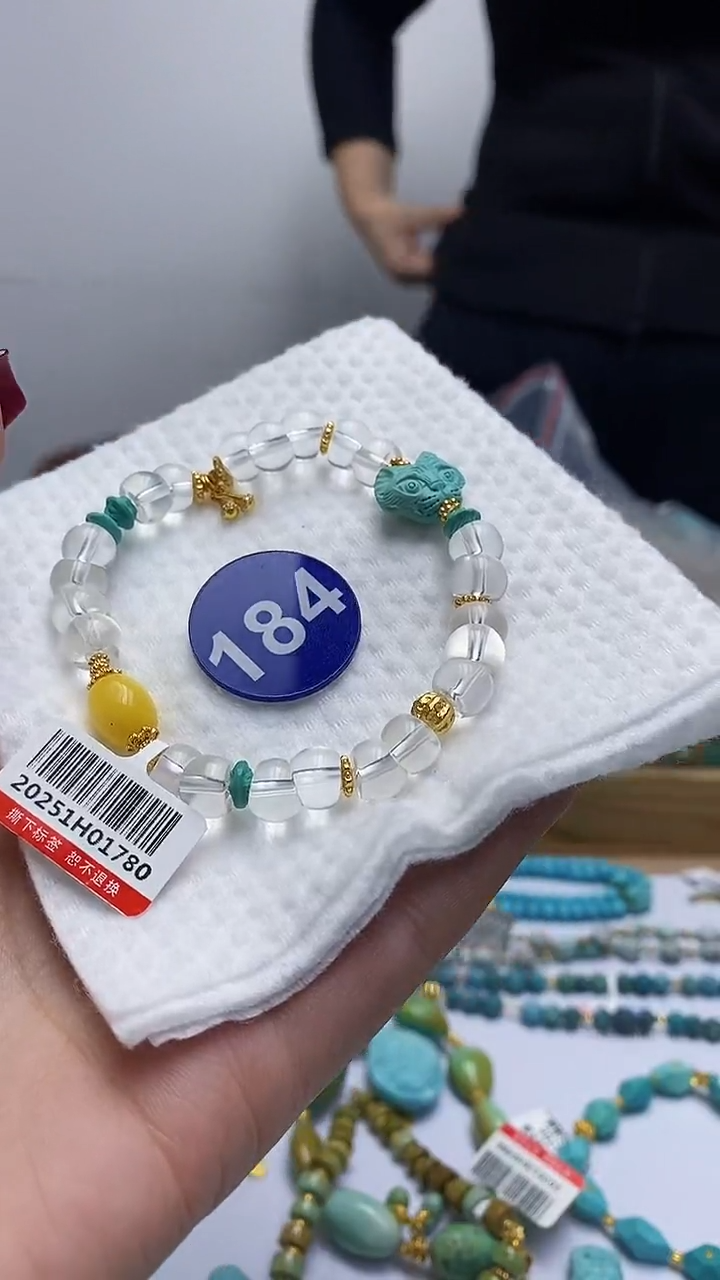 【闪购商品】绿松石手链银S925镶嵌184