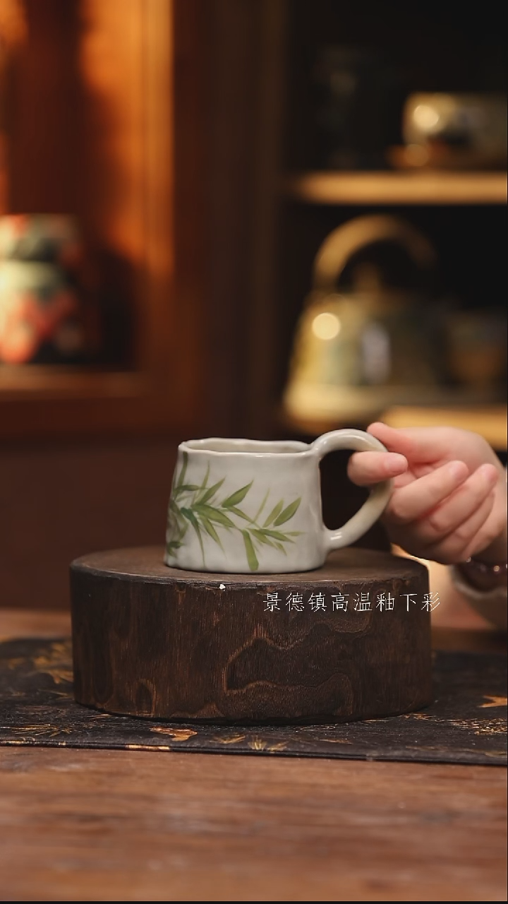 陶瓷景德镇高温釉下手绘陶瓷@L079@
