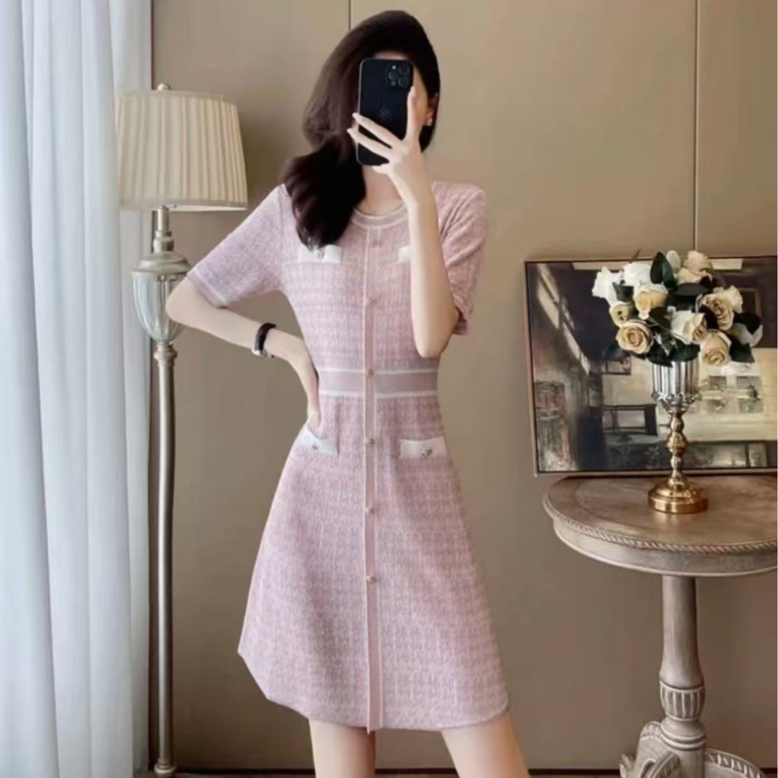 A1201-1300 时尚高级感气质连衣裙女