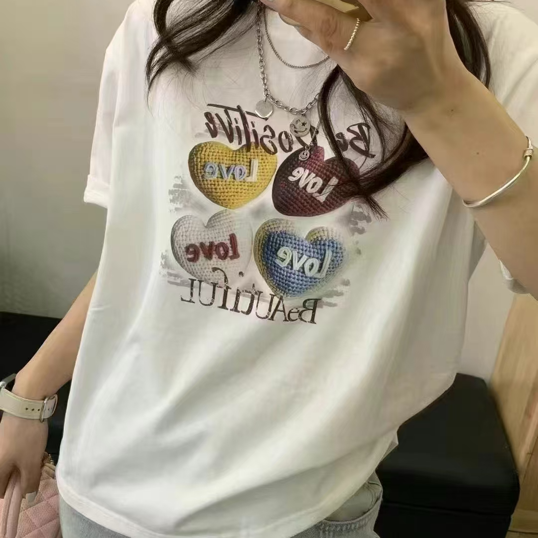时尚休闲体恤大阪常规款短裤印花