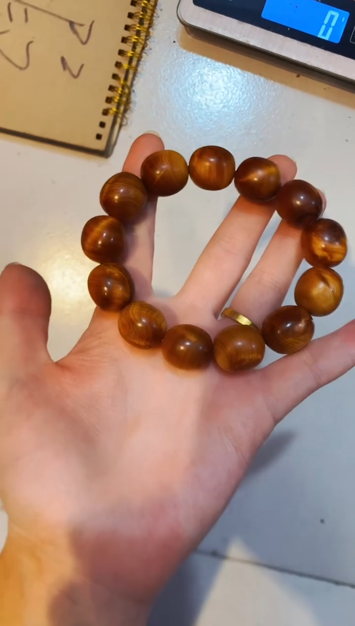 柏木（崖柏）闪枣子单条北太行崖柏手把件手串