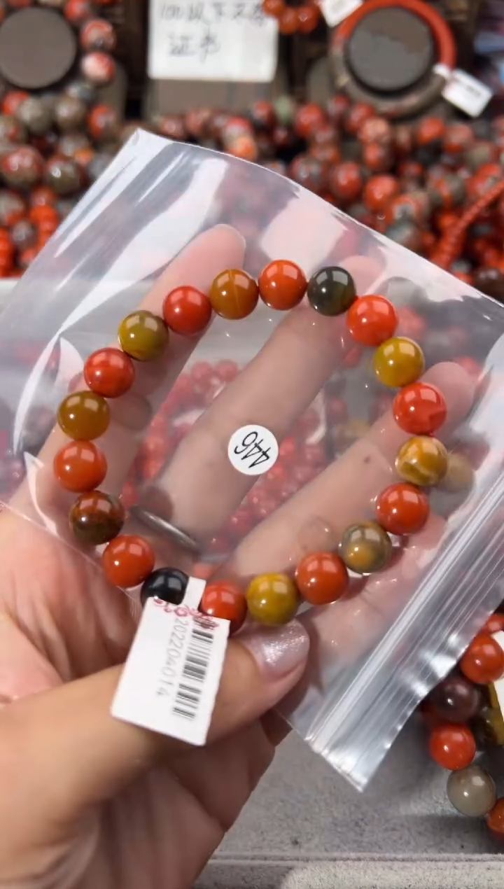 南红玛瑙手串未镶嵌10