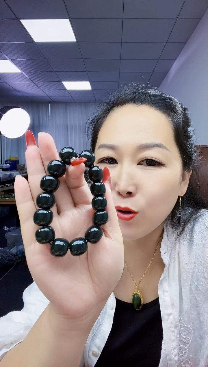 手串未镶嵌和田玉纯天然和田玉新疆马儿羊矿塔青16