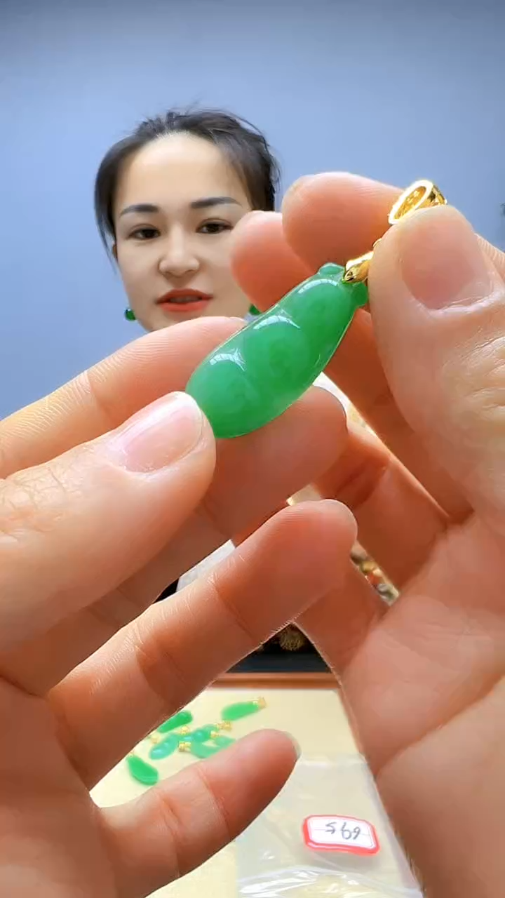 无非金属高货diy劲饰四季豆吊坠