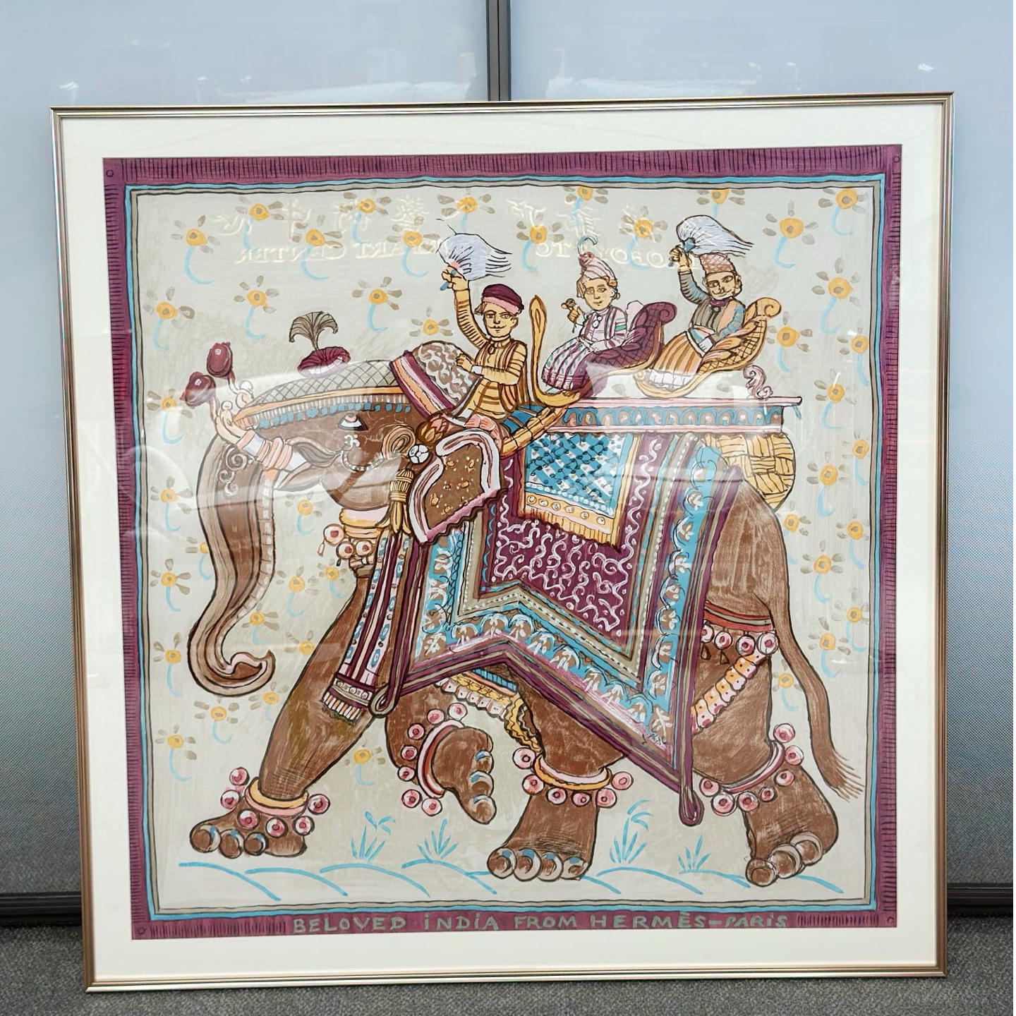 未使用 Hermes/爱马仕 Hermes/爱马仕 老佛爷 挚爱印度丝巾画