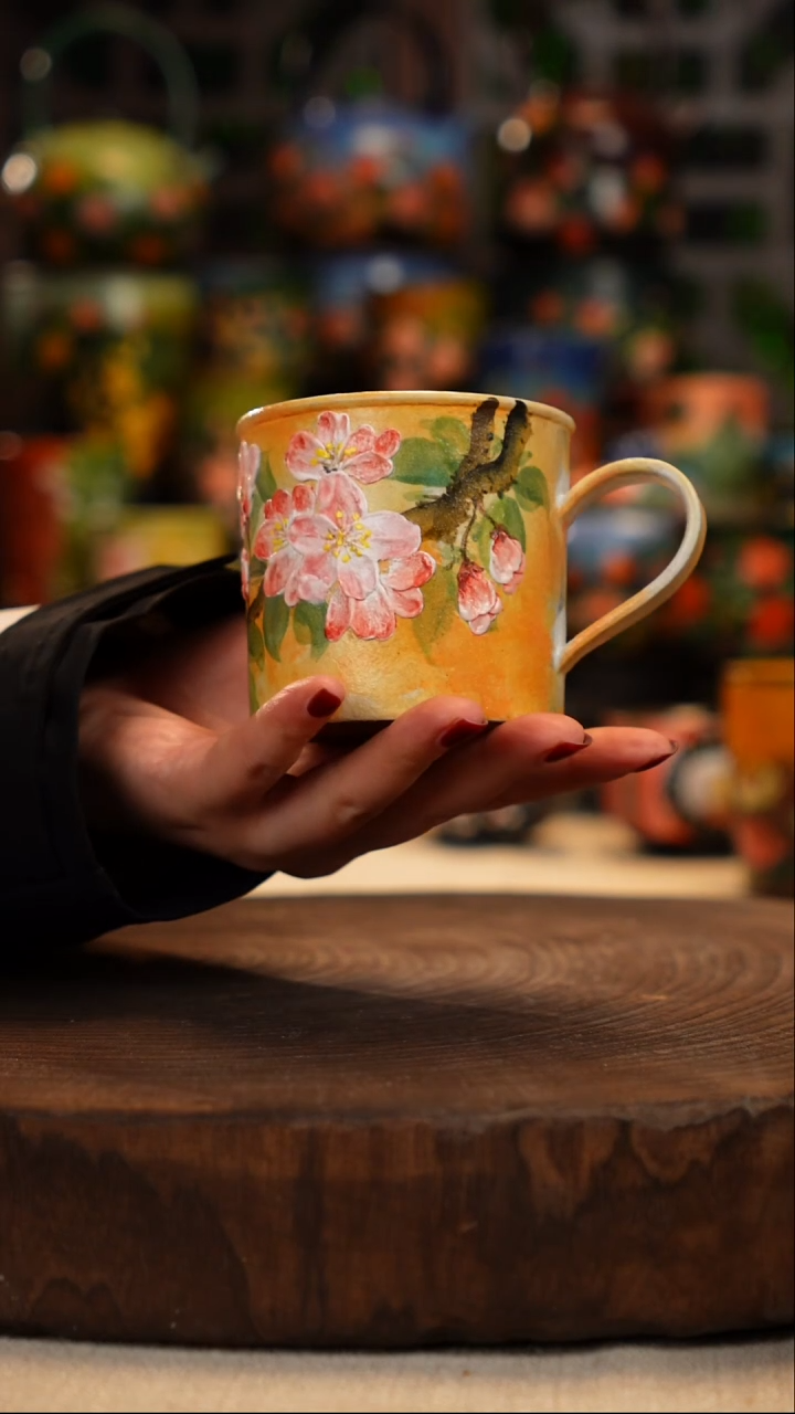 油画   釉下彩   杯子