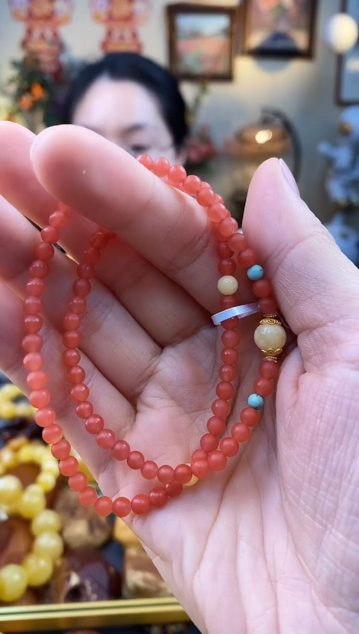 【闪购商品】未镶嵌南红玛瑙手串手串双圈