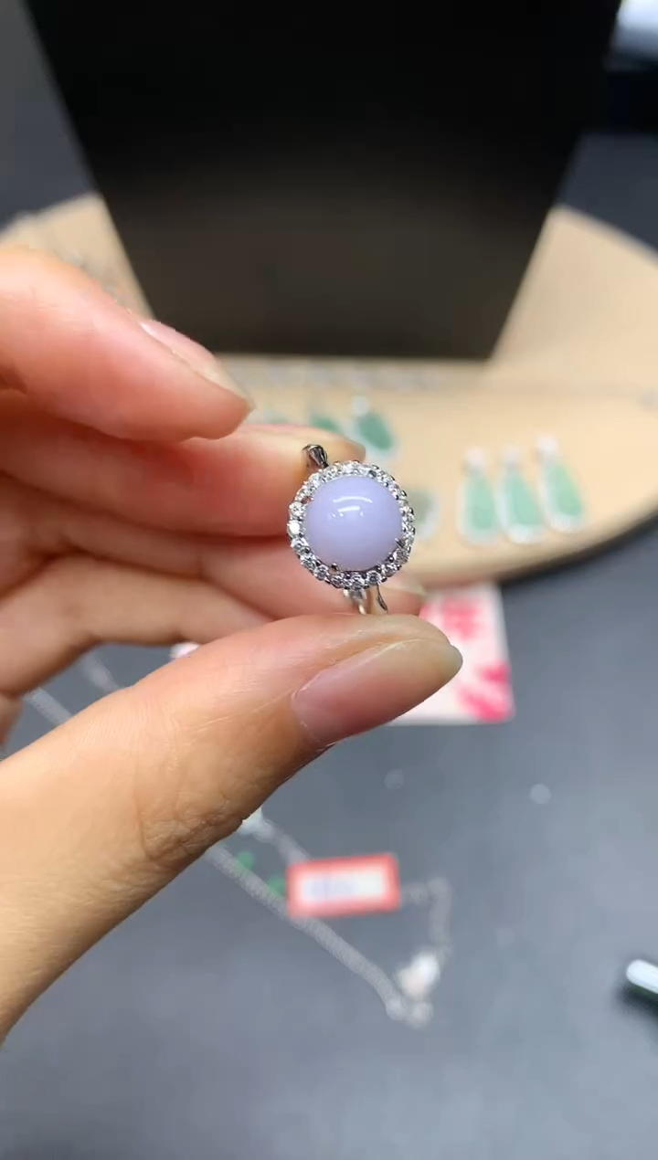 【闪购商品】翡翠戒指银S925镶嵌蛋面【无服务费】