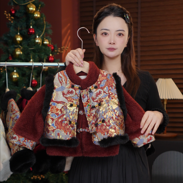 【两件套】2025冬季新品萌娃穿搭加厚男女童新中式棉服套装39602