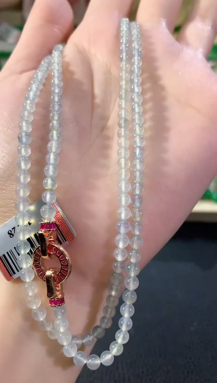 颈饰未镶嵌翡翠冬日珠宝E175