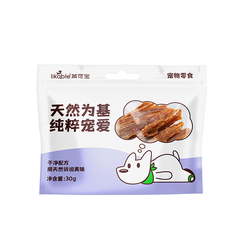 莱可宝宠物狗狗零食磨牙鸭肉干30g