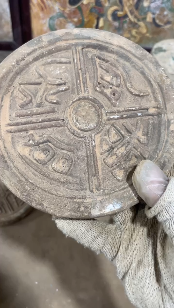 瓷片手工，手绘，陶瓷