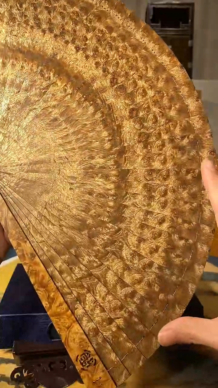 扇子金丝楠木瘤疤材质31