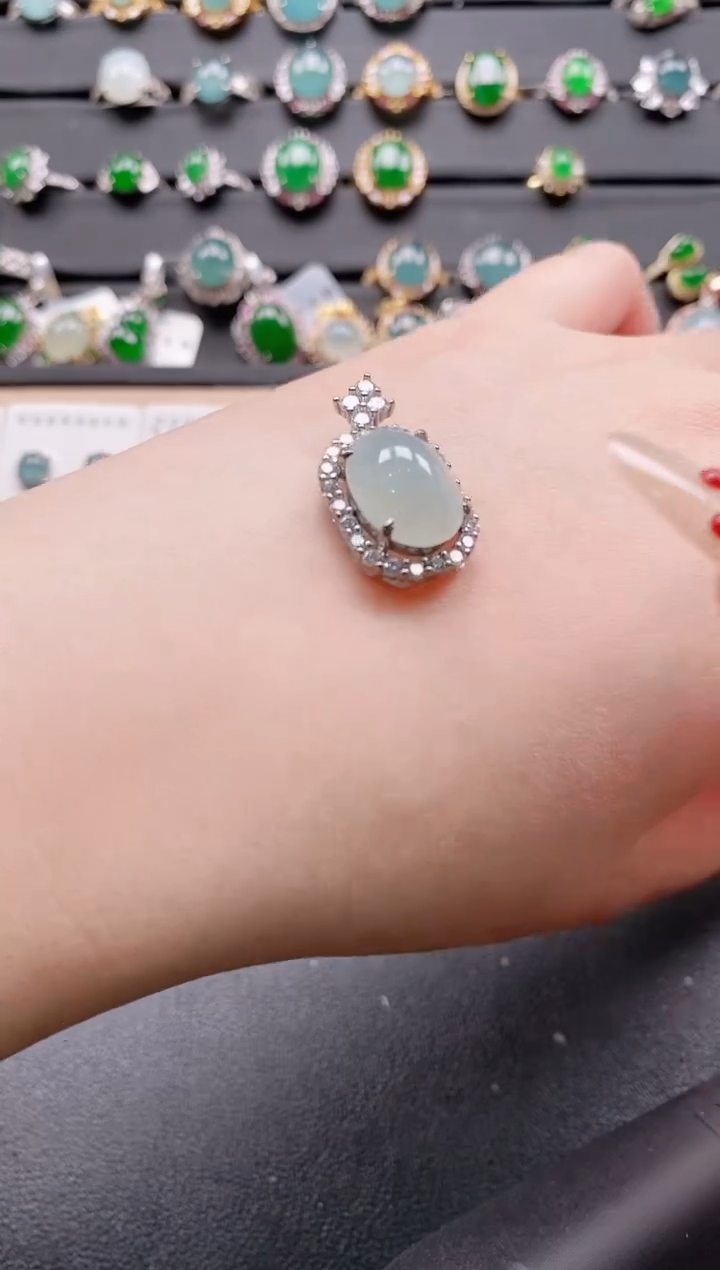【闪购商品】翡翠戒指银S925镶嵌11111111