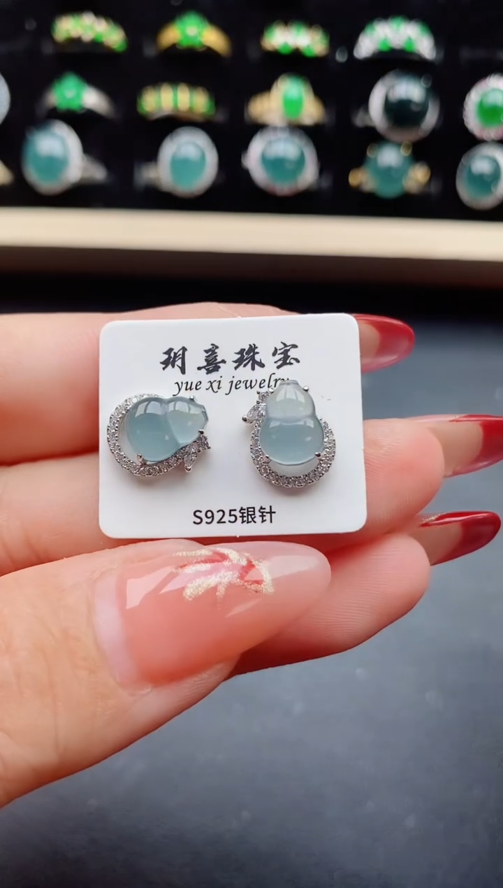 【闪购商品】翡翠戒指银S925镶嵌321231