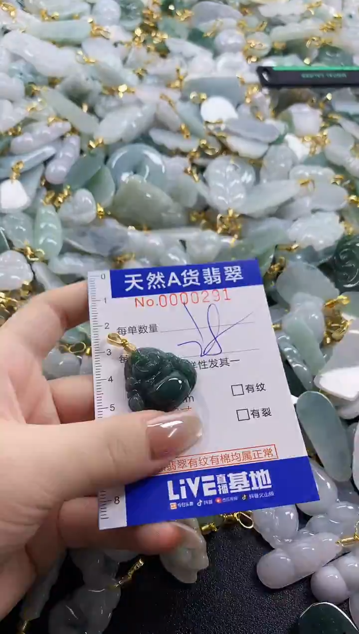 颈饰未镶嵌翡翠天然A货翡翠