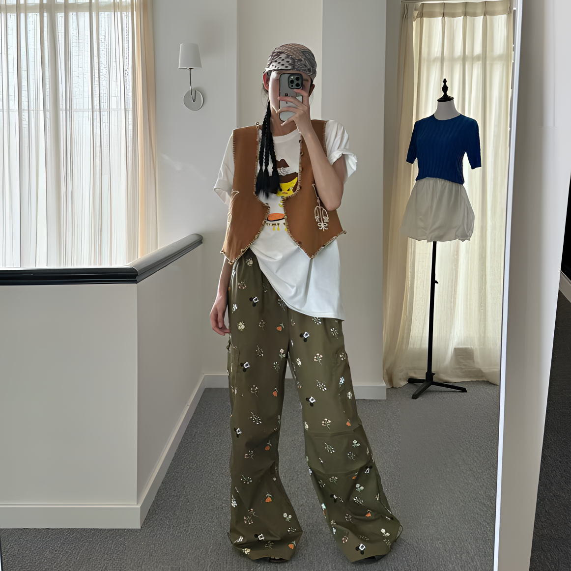 BLX--338（深圳南油）新款设计师款韩版ins风米奇印花裤