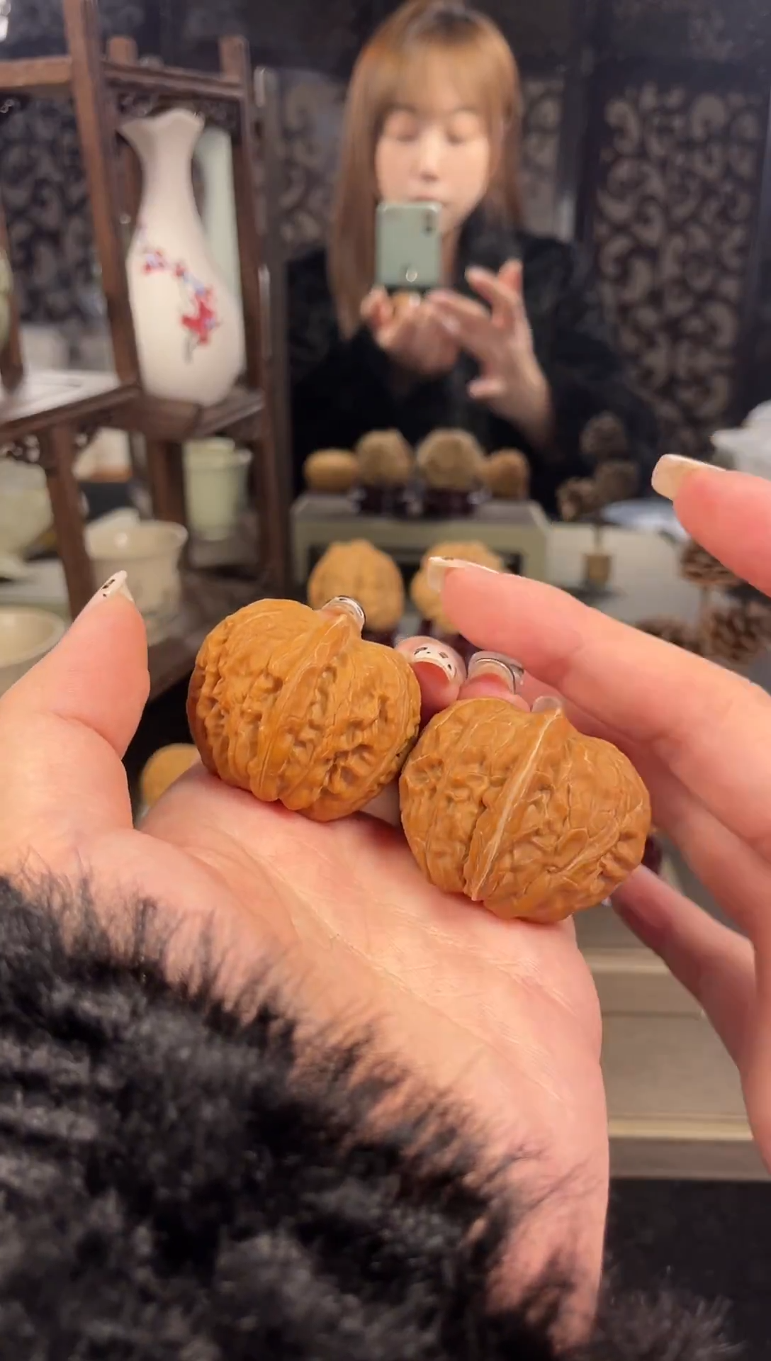 【闪购商品】文玩核桃把件平谷元宝39尺-1