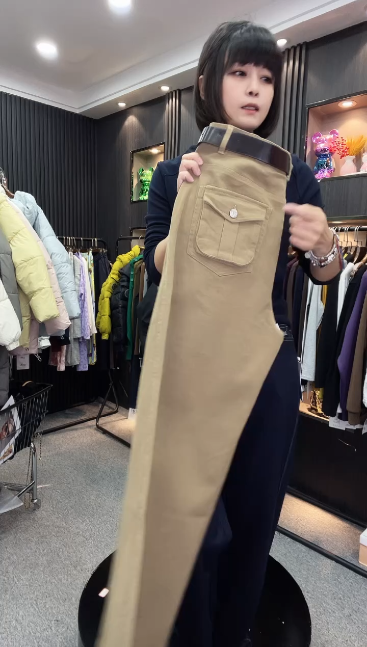 88936牛仔裤--浅卡其