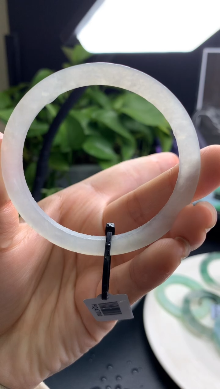 【闪购商品】定制翡翠翡翠手镯定制未镶嵌白冰52-60