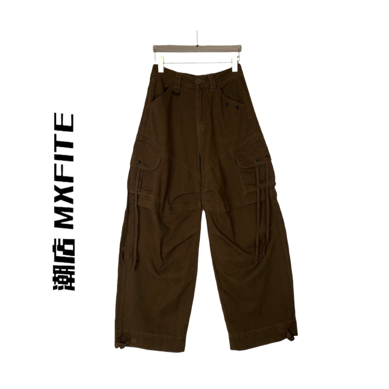 MXFITE潮店秋冬新款做旧重工设计工装宽松休闲裤长裤（ZHQ52979）