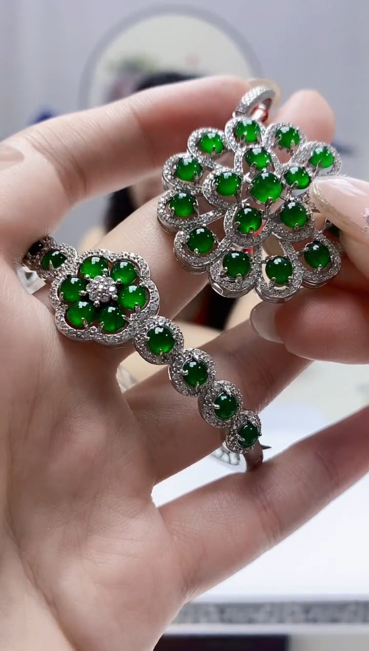 定制翡翠未镶嵌4852jw-jj挂件36