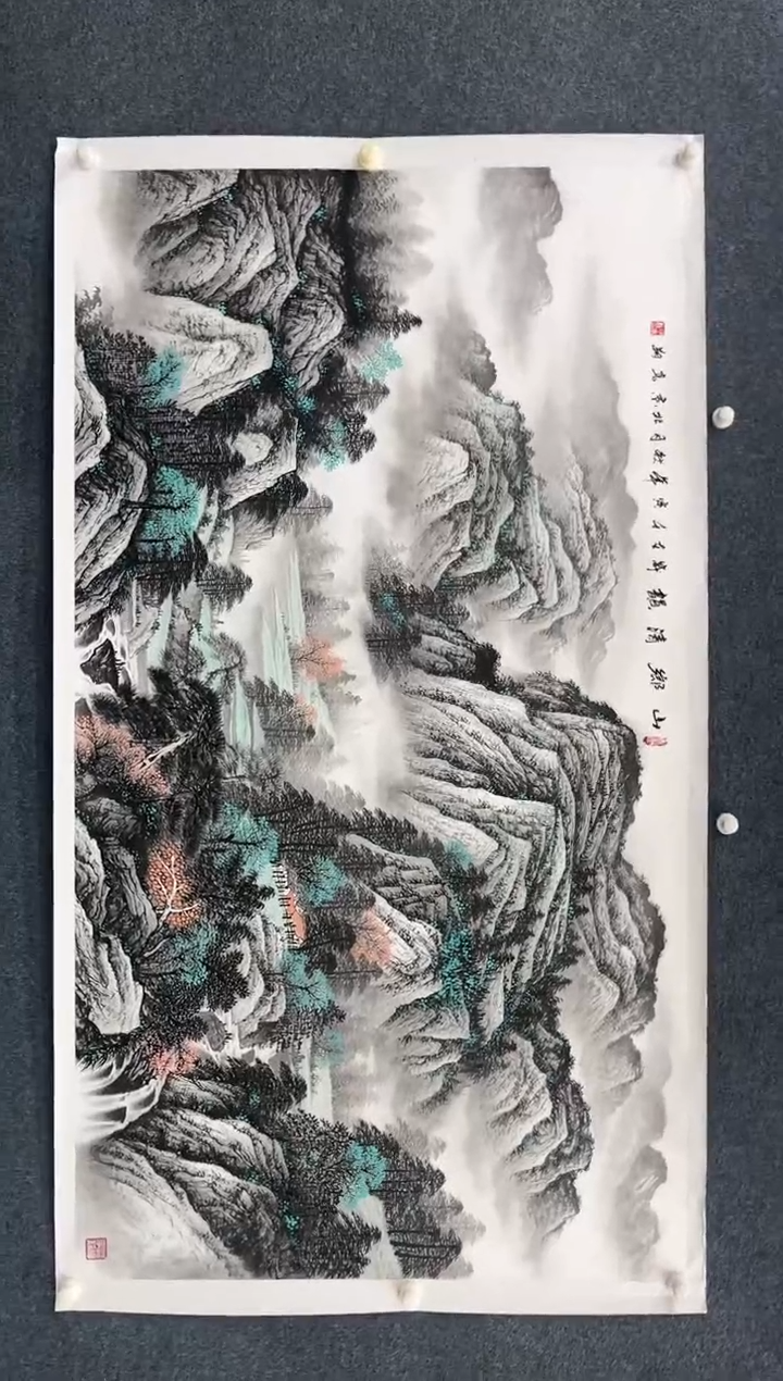 【闪购商品】国画2.3-艺术-冯高翔-六尺整山水-45