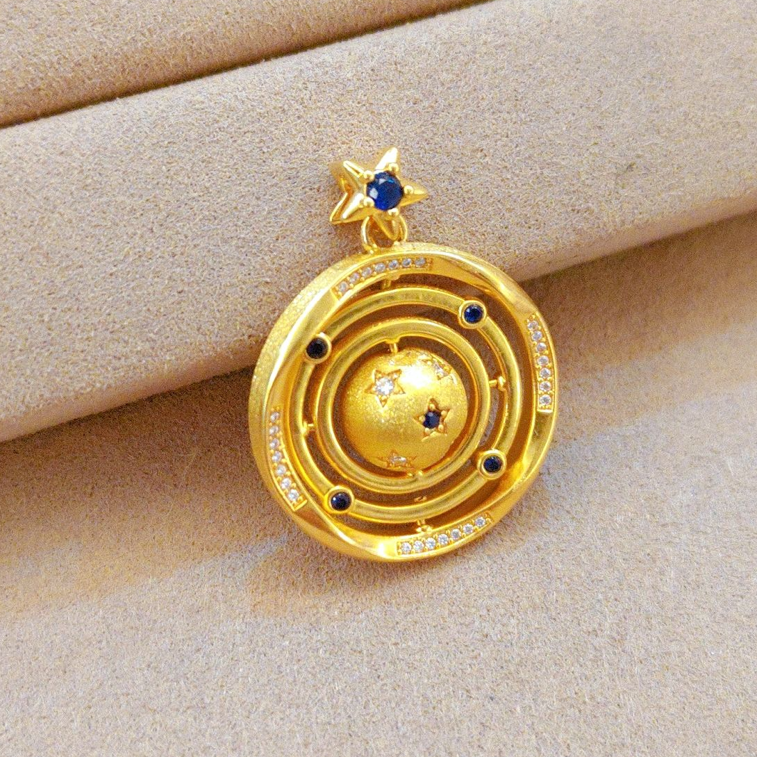 【琪琪专属】足金999投资金【日月星辰】吊坠 精致轻奢（工费55/克）