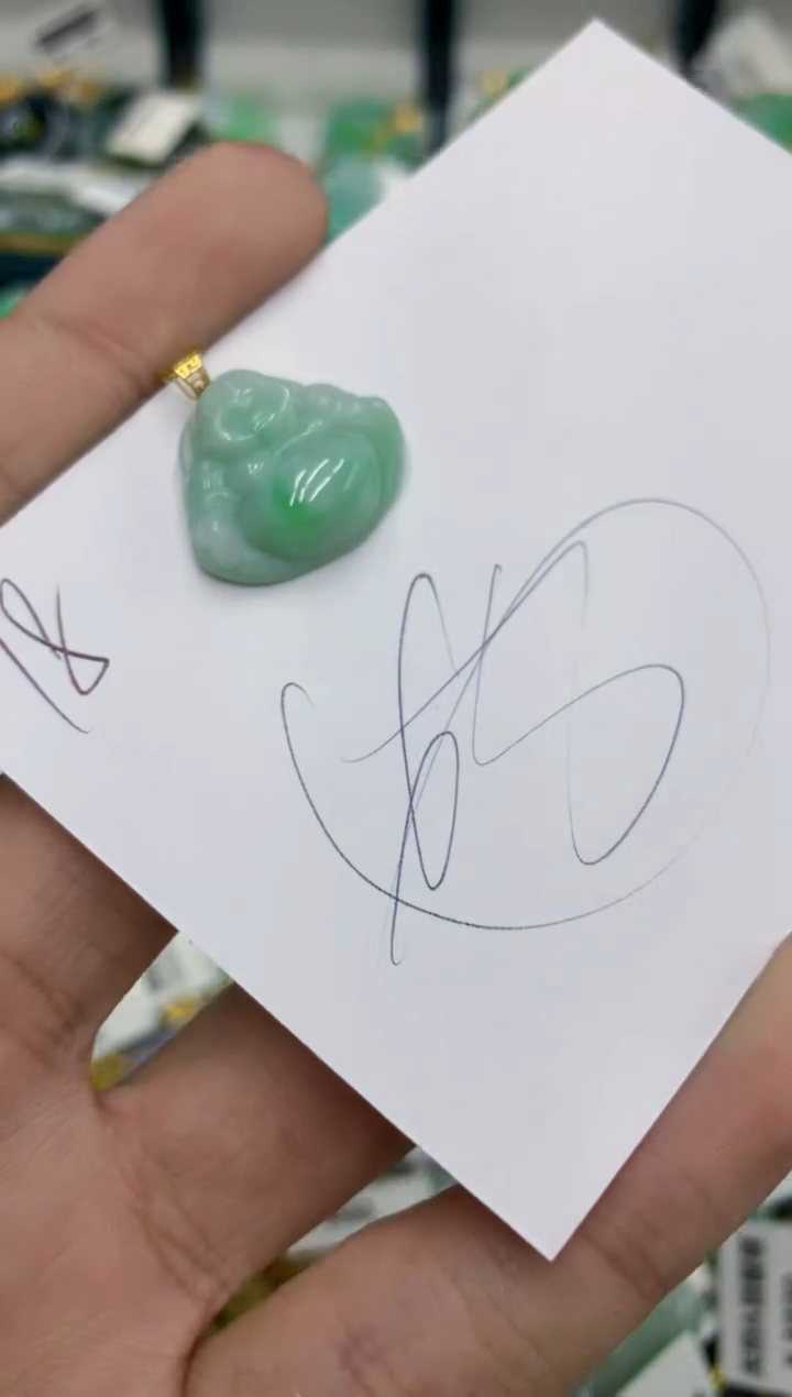 【闪购商品】翡翠颈饰18K金镶嵌号链接111111