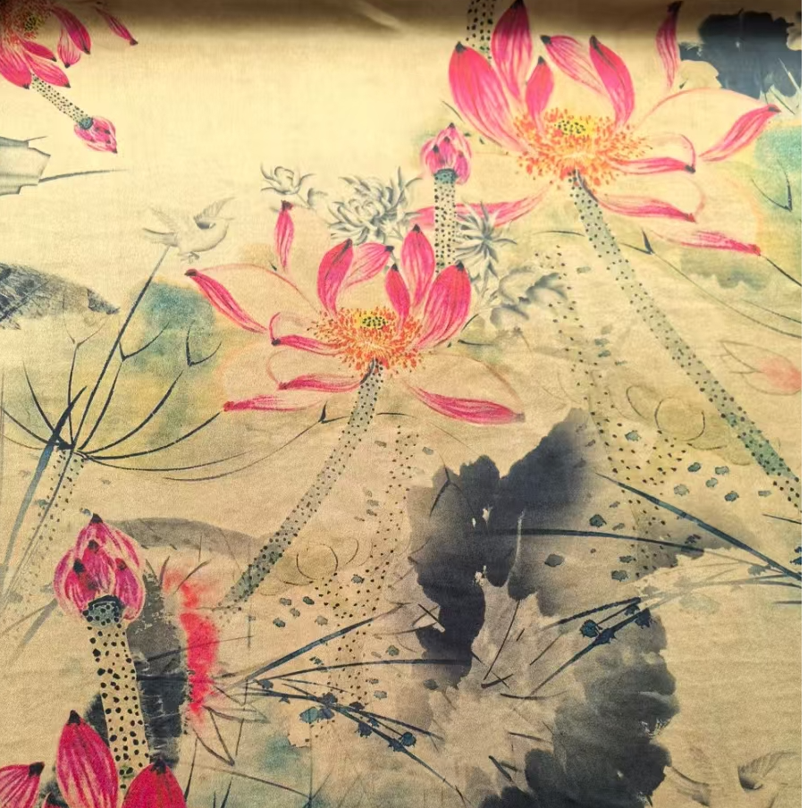 丝绸香云纱重缎 窄幅（定制类产品，定制周期30-45天）