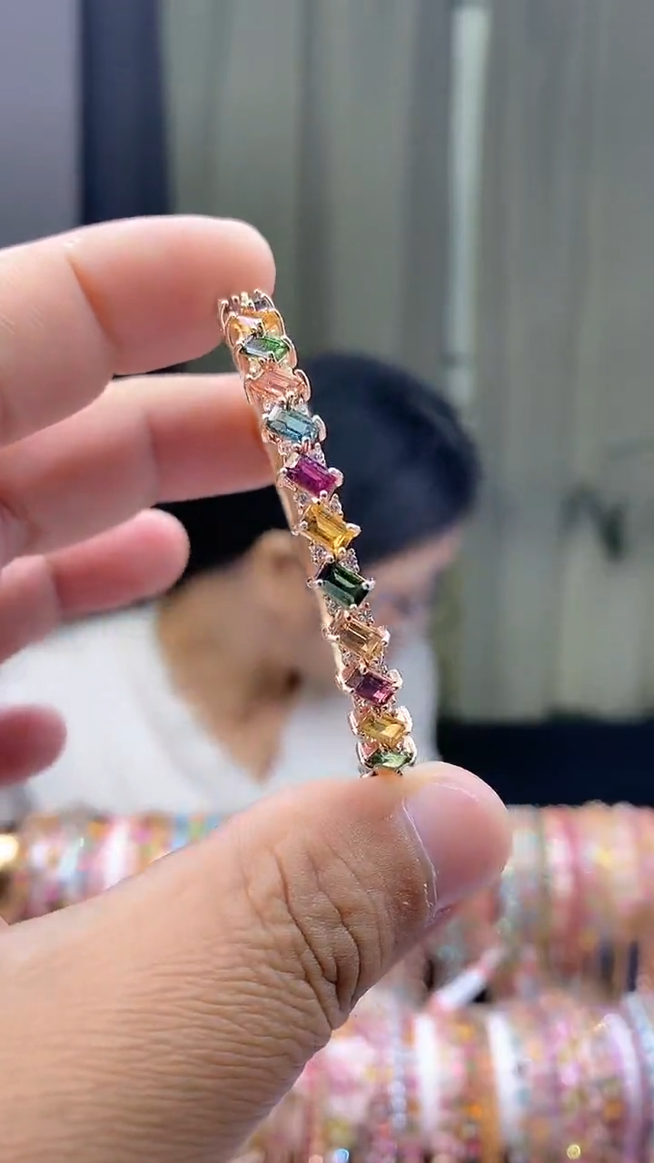 【闪购商品】碧玺手镯银S925镶嵌645354354354354