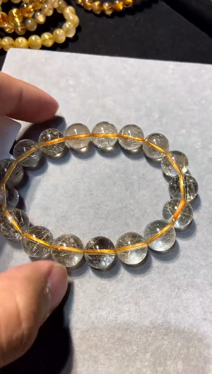 【闪购商品】水晶354-未镶嵌金发细闪12mm+