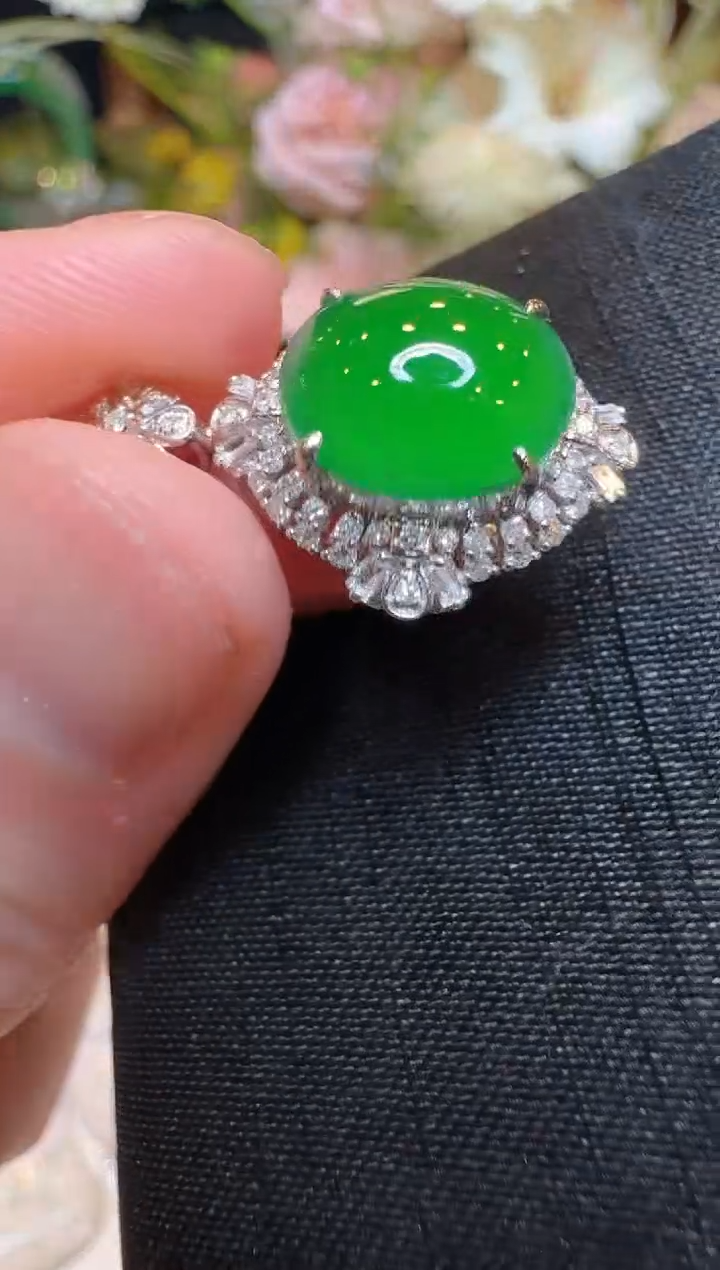 【闪购商品】翡翠戒指18K金镶嵌多样性团购发一件