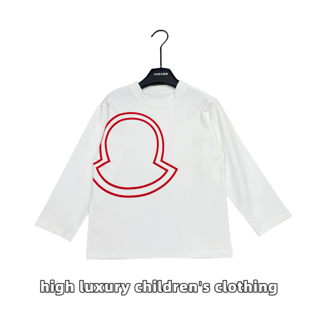 DA-MAI【阳光企鹅】 春季休闲百搭男女儿童宽松重磅圆领T恤儿童长袖