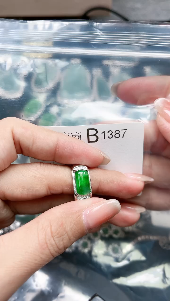 【闪购商品】翡翠颈饰未镶嵌1387赠皮绳