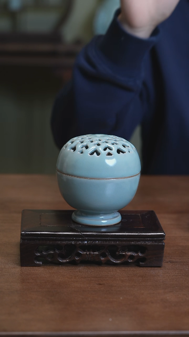 【闪购商品】Y宝丰宋官窑原产地汝瓷爱心香炉（预售）