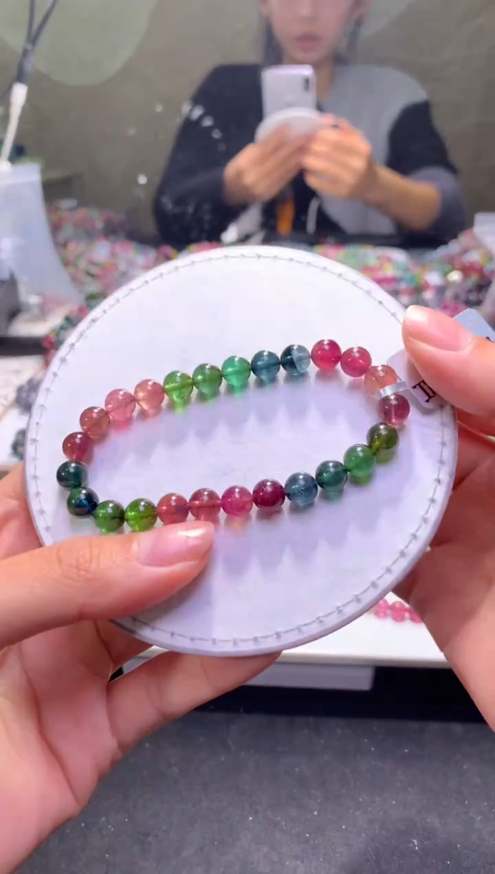 未镶嵌手串碧玺A65【天然碧玺】
