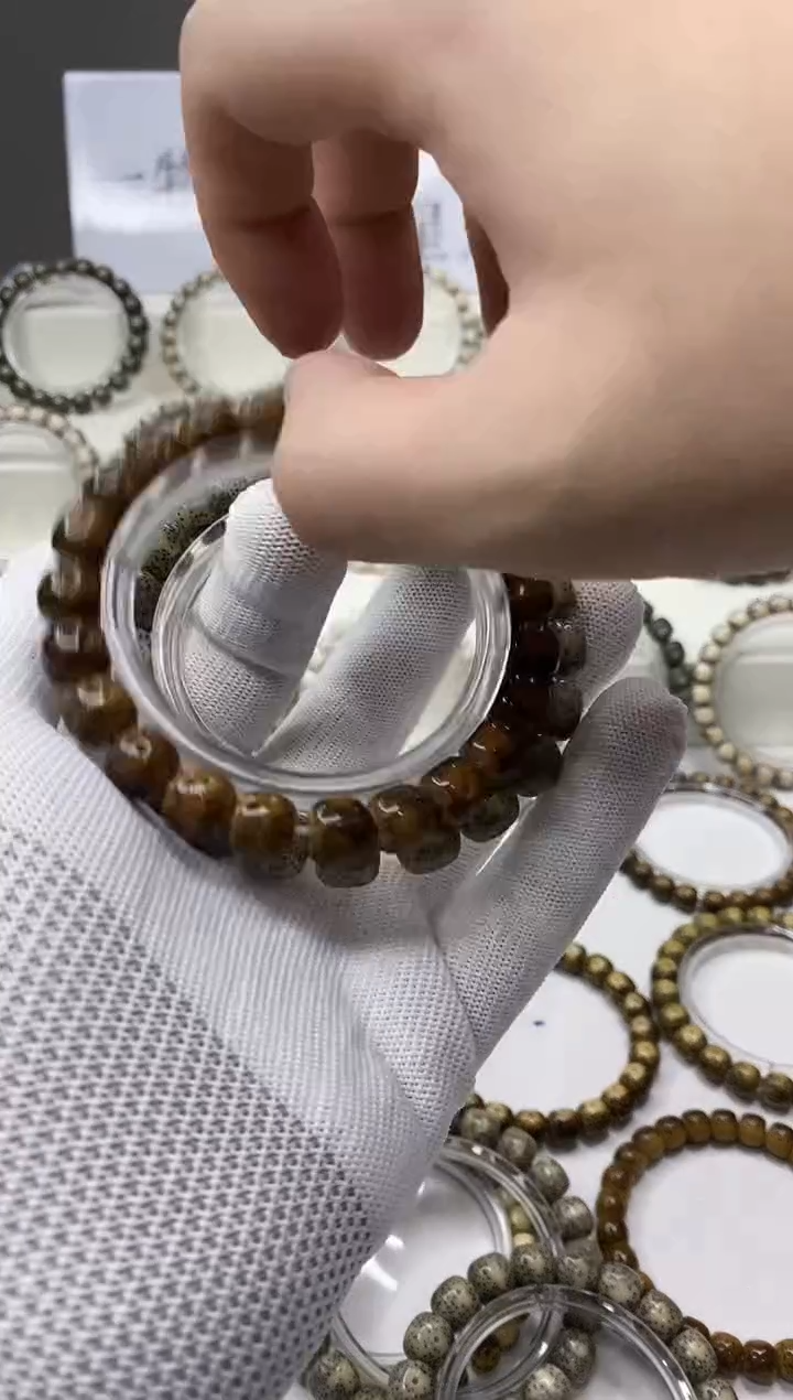 手串星月菩提129  糯冰11*10