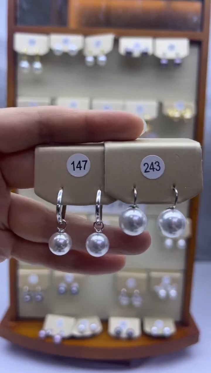 未镶嵌耳饰淡水珍珠147+243