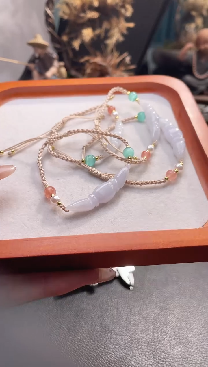 吊坠(不含链)未镶嵌翡翠好运连连手绳多样性发一件